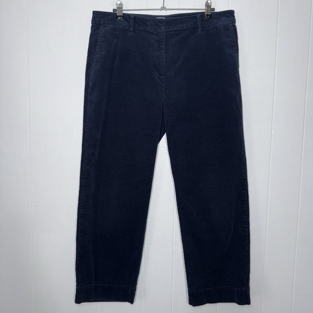 J. Jill Women’s Corduroy Pants Navy Blue Straight Leg Size 12